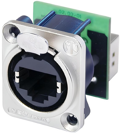 GNIAZDO RJ45 NE8FDP ETHERCON TABLICOWE NEUTRIK PANELOWE MONTAŻOWE  CAT 5E