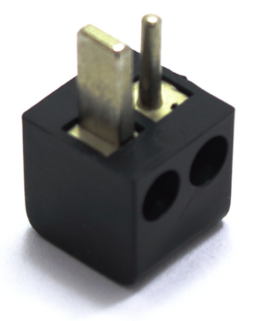 WTYK GŁOŚNIKOWY SKRĘCANY DIN 2 PROSTY UNITRA RADMOR CZARNY 10 SZTUK