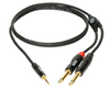 KABEL JACK 3.5 - 2X JACK 6.3 0.9m AUDIO KLOTZ
