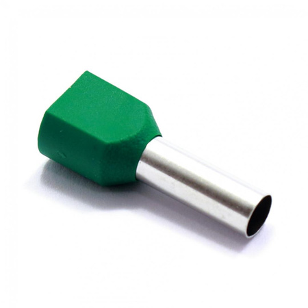 TULEJKA KABLOWA IZOLOWANA PODWÓJNA 2x6 mm TULEJKI PODWÓJNE 6mm 100szt