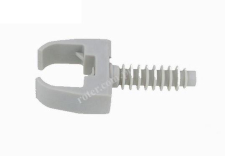 UCHWYT NA KABEL WBIJANY 20mm BIAŁY 100 SZTUK