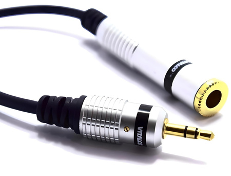 ADAPTER WTYK MINI JACK 3,5 - GNIAZDO DUŻY JACK 6,3 TRS VITALCO