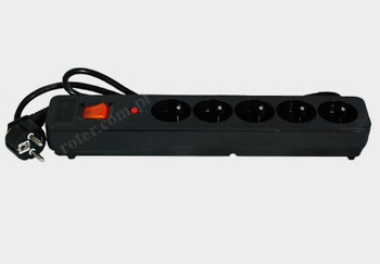 Listwa zasilająca ACAR X5 5m czarna