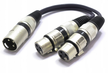 ADAPTER ROZDZIELACZ WTYK XLR- 2X GNIAZDO VITALCO