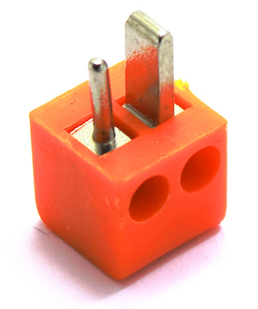 WTYK GŁOŚNIKOWY SKRĘCANY DIN 2 PROSTY UNITRA RADMOR POMARAŃCZOWY 10 SZTUK