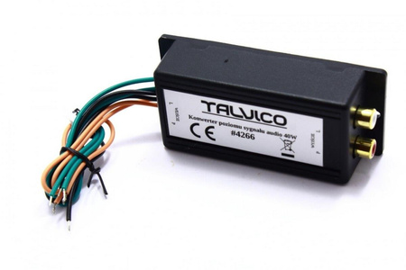 KONWERTER POZIOMU SYGNAŁU AUDIO RCA 40W