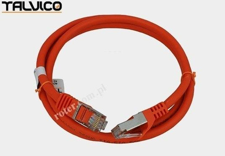 Patch cord SSTP kat.6a Cu LSZH 27AWG 1,0m 6P50 Talvico