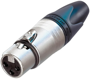 Wtyk XLR 3 pin żeński NC3FXX Neutrik mikrofonowy na kabel