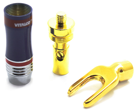 WTYK POD GNIAZDO BANAN WIDEŁKI LA940 VITALCO NA KABEL 6MM