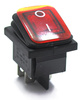 PRZEŁĄCZNIK PROSTOKĄTNY HERMETYCZNY CZERWONY 12V 20A