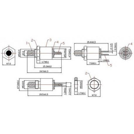 PRZEŁĄCZNIK PRZYCISK 5428 OFF-(ON) ZWIERNY RED