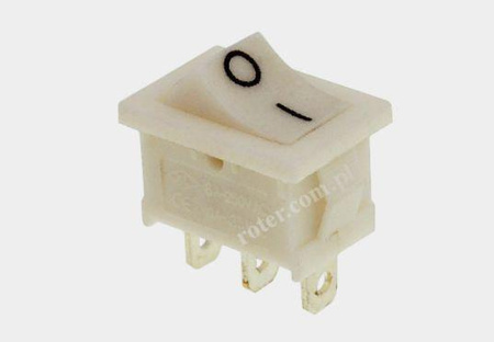 Przeł. kołyskowy mały biały on-on