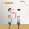 ADAPTER XLR 3 PIN MINI ŻEŃSKI - GNIAZDO MINI JACK 3,5 VITALCO MIKROFON