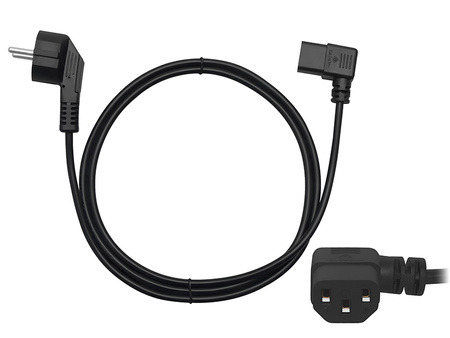 KABEL ZASILAJĄCY PRZYŁĄCZE ZASILAJĄCE GNIAZDO IEC KĄTOWE - SCHUKO 1,5M