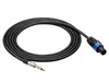 KABEL GŁOŚNIKOWY 2X1,5MM2 SPEAKON DUŻY JACK 6.3MM TS MONO SP1250 5M