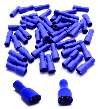 Konektor izolowany pełny 4,8 niebieski 100szt.