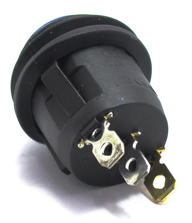 PRZEŁĄCZNIK HERMETYCZNY OKRĄGŁY NIEBIESKI 230V