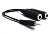 ADAPTER AUX WTYK JACK 3,5 2 GNIAZDA 6,3 VITALCO