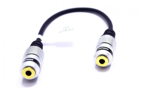 GNIAZDO JACK 3,5 TRS AUX PODWÓJNE KABEL VITALCO