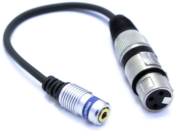 Adapter wtyk XLR żeński 3 pin gniazdo mini Jack 3.5 trrs 3,5 4 polowy mikrofon