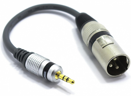 ADAPTER XLR MĘSKI MINI JACK 3.5 STEREO VITALCO PRZEJŚCIÓWKA XLR AUX 3,5
