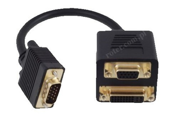 PRZEJŚCIÓWKA WTK SVGA GNIAZDO SVGA + GNIAZDO DVI (24+5)