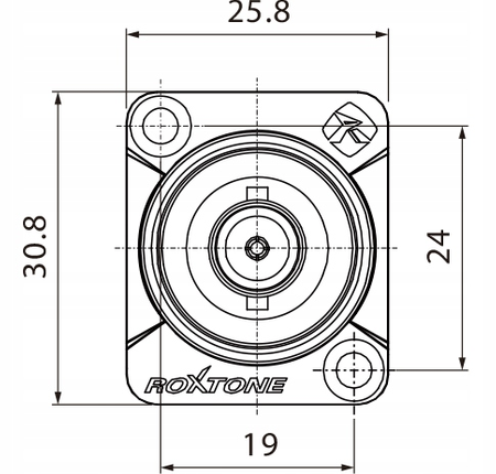 GNIAZDO PANELOWE BNC ROXTONE RAB75D TABLICOWE