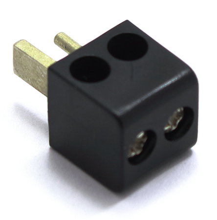 WTYK GŁOŚNIKOWY SKRĘCANY DIN 2 PROSTY UNITRA RADMOR CZARNY 10 SZTUK