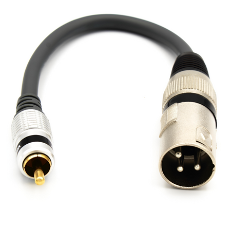 ADAPTER WTYK XLR MĘSKI - WTYK RCA MIKROFON VITALCO