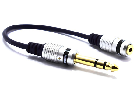 PRZEJŚCIÓWKA AUX JACK GNIAZDO 3,5 - WTYK 6,3 VITALCO JP202