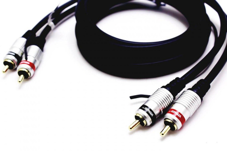 KABEL RCA 2 RCA - 2 RCA + STEROWANIE 5M VITALCO RKD250