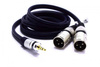 KABEL 2X XLR WTYK JACK 3.5 AUX 1m MK32B STEREO VITALCO