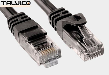 Patch cord UTP kat.6 CCA 3,0m czarny 6P01