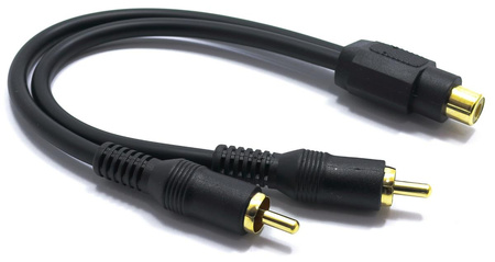 ADAPTER GNIAZDO RCA CINCH NA 2X WTYK RCA KABEL VITALCO