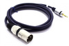KABEL MIKROFONOWY 1M WTYK AUX JACK 3,5 STEREO - WTYK XLR MK31 VITALCO