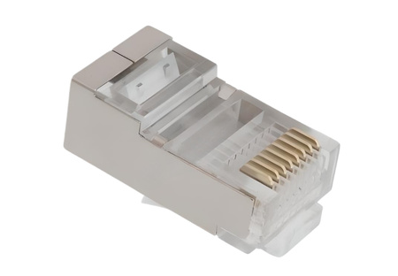 WTYK RJ45 8P8C EKRAN OKRĄGŁA LINKA RJ-45 1 SZTUKA