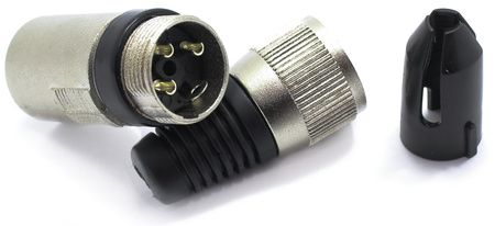 KOMPLET XLR 3 PIN VITALCO WTYK MIKROFONOWY MĘSKI ŻEŃSKI NA KABEL CZERWONY