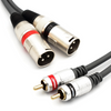 KABEL 2x XLR MĘSKI 2x WTYK RCA VITALCO MKR20 5m