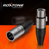 KOMPLET XLR 3 PIN ROXTONE WTYK MĘSKI ŻEŃSKI XP3FM