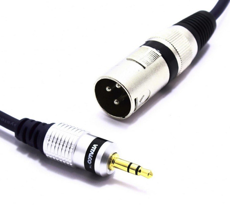 KABEL MIKROFONOWY 1,5M WTYK AUX JACK 3,5 STEREO - WTYK XLR MK31 VITALCO