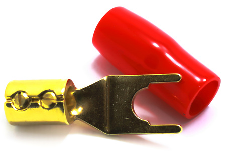 WTYK GŁOŚNIKOWY POD GNIAZDO BANAN WIDEŁKI NA KABEL 6MM LA930