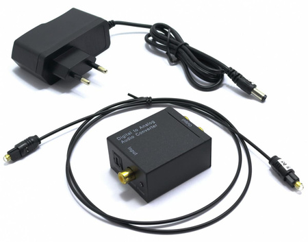 PRZETWORNIK CYFROWO ANALOGOWY DAC + KABEL OPTYCZNY