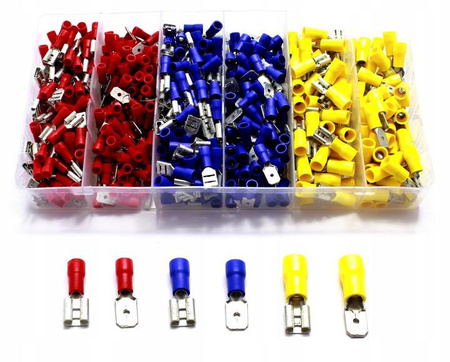 KONEKTOR IZOLOWANY ZESTAW 500 SZTUK 0,5-6MM