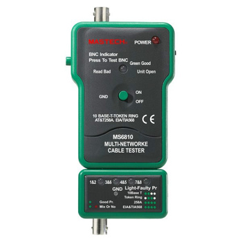 TESTER SIECI KAT. 5 RJ45 BNC MASTECH MS6810