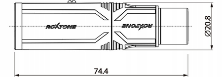 ADAPTER XLR ŻEŃSKI GNIAZDO JACK 6.3 STEREO 6,3 ROXTONE