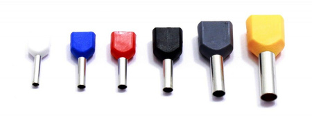 TULEJKI ZAKOŃCZENIA KABLOWE ZESTAW TULEJEK 1100 SZTUK POJEDYNCZE I PODWÓJNE