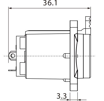GNIAZDO PANELOWE JACK 6.3 STEREO ROXTONE RJ3FD-BT