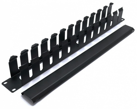 ORGANIZER KABLI KROSOWYCH Z METALOWĄ POKRYWKĄ 19" 5S28