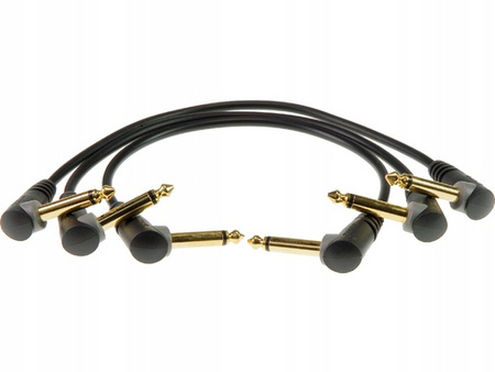 KABEL DO EFEKTÓW KĄTOWY JACK 6.3MM 3X15CM KLOTZ
