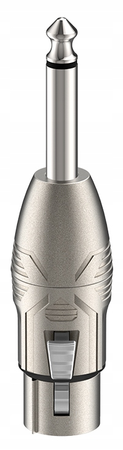 ADAPTER XLR ŻEŃSKI WTYK DUŻY JACK 6.3 MONO 6,3 ROXTONE